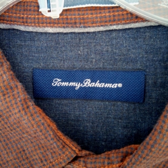 Men's Tommy Bahama purple orange long sleeve casual button down shirt XXL - Picture 6 of 12